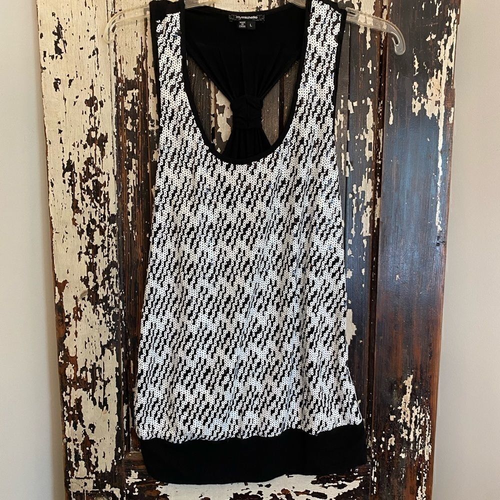 My Michelle sequined tank top. Size Large.